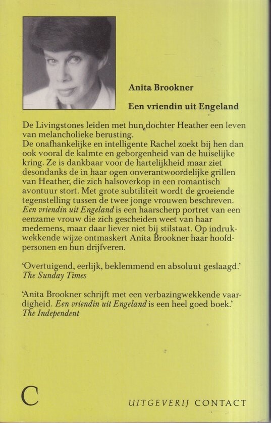 Een vriendin uit Engeland achterkant