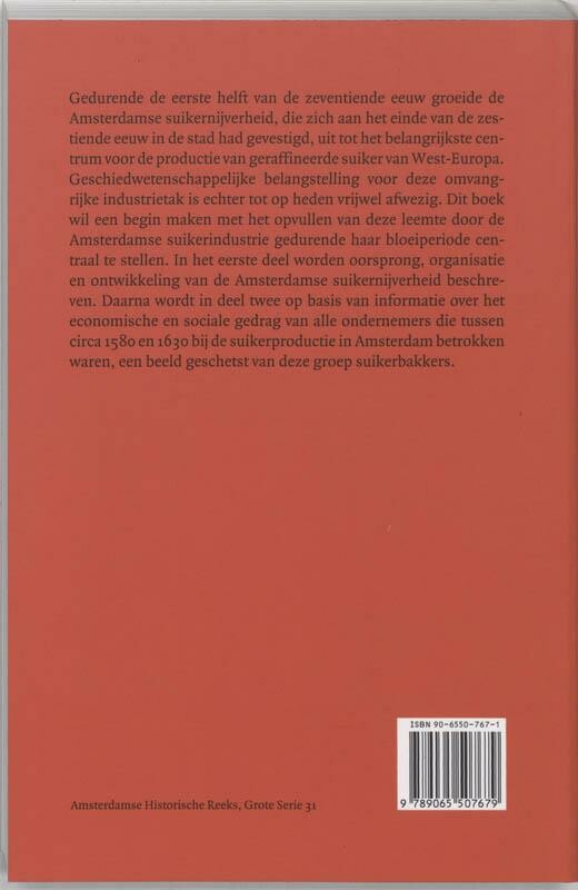 In dienste vant suyckerbacken / Amsterdamse Historische Reeks Grote Serie / 31 achterkant