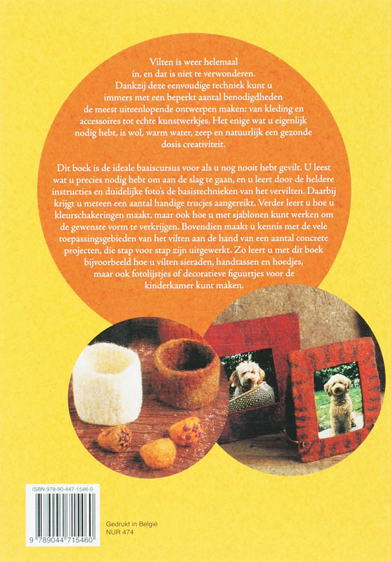 Creatief met vilt / Basiscursus Creatief met vilt / Basiscursus achterkant
