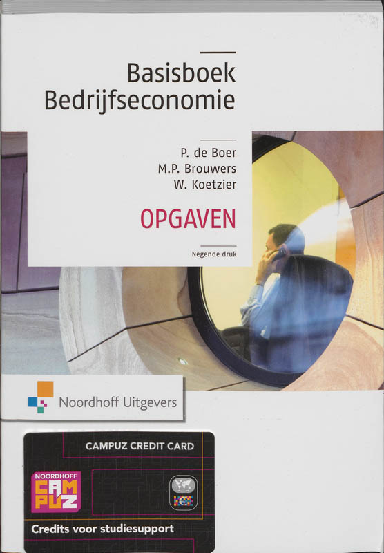 Basisboek Bedrijfseconomie - opgaven