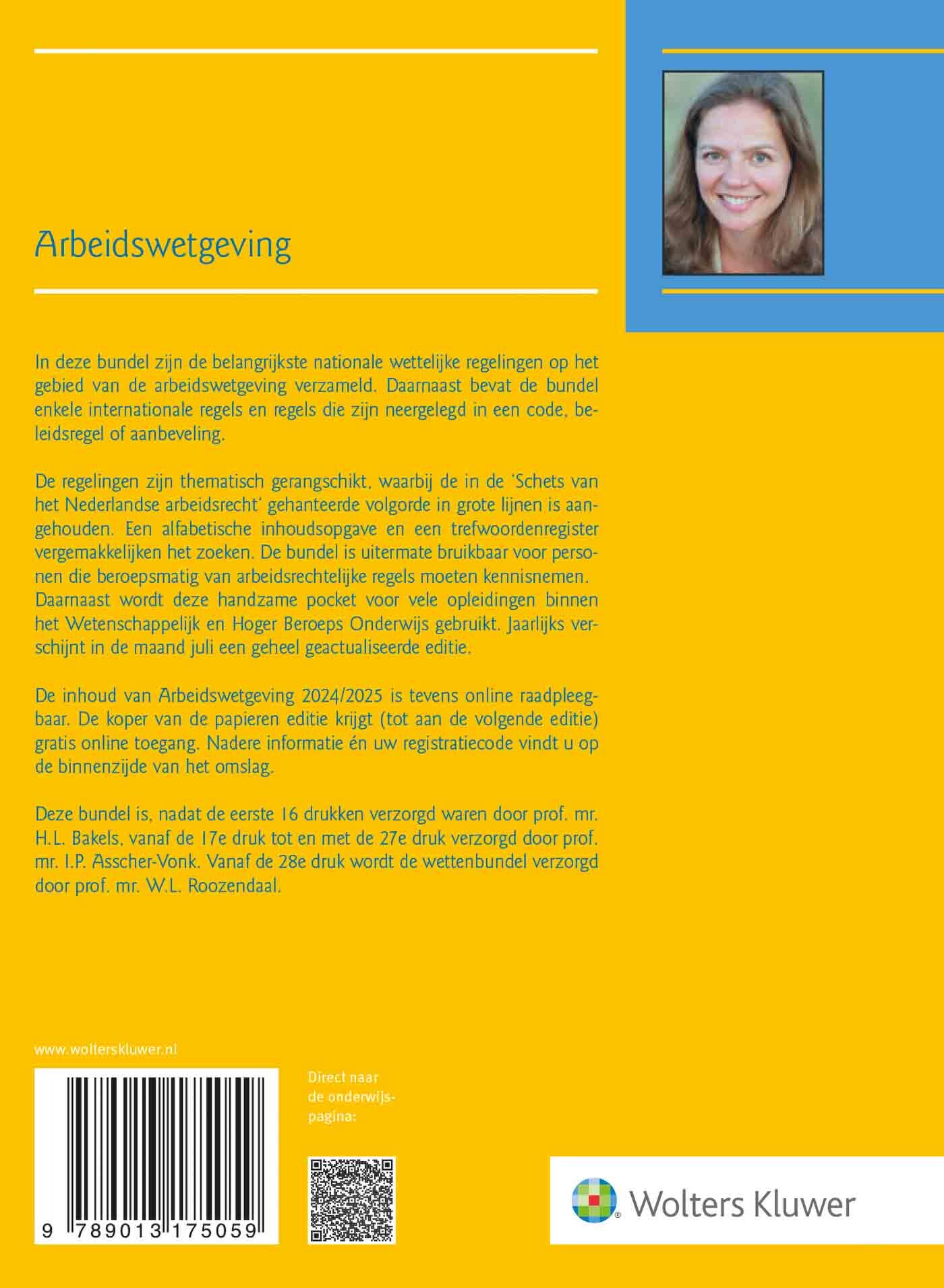 Arbeidswetgeving / 2024/2025 achterkant