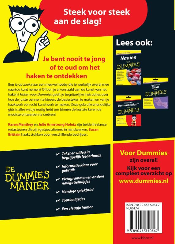 Voor Dummies - Haken voor Dummies achterkant