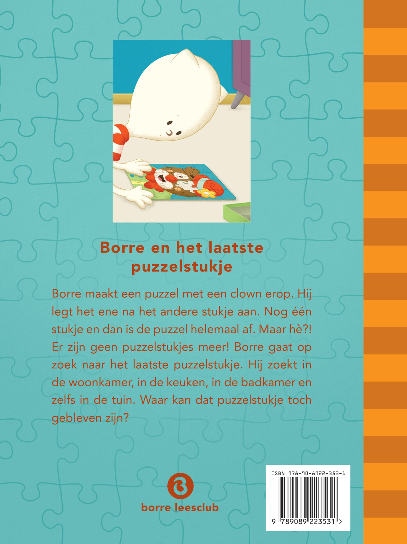 Borre en het laatste puzzelstukje / Borre Leesclub achterkant