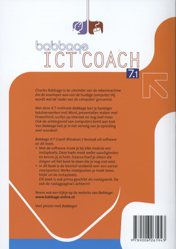 Babbage ICT coach 7.1 7.1 Vmbo-bkgt achterkant