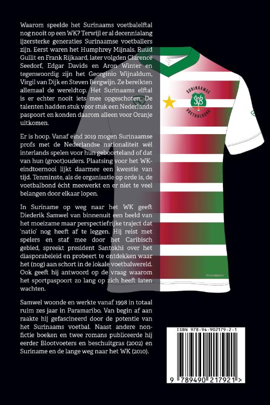 Suriname op weg naar het WK achterkant