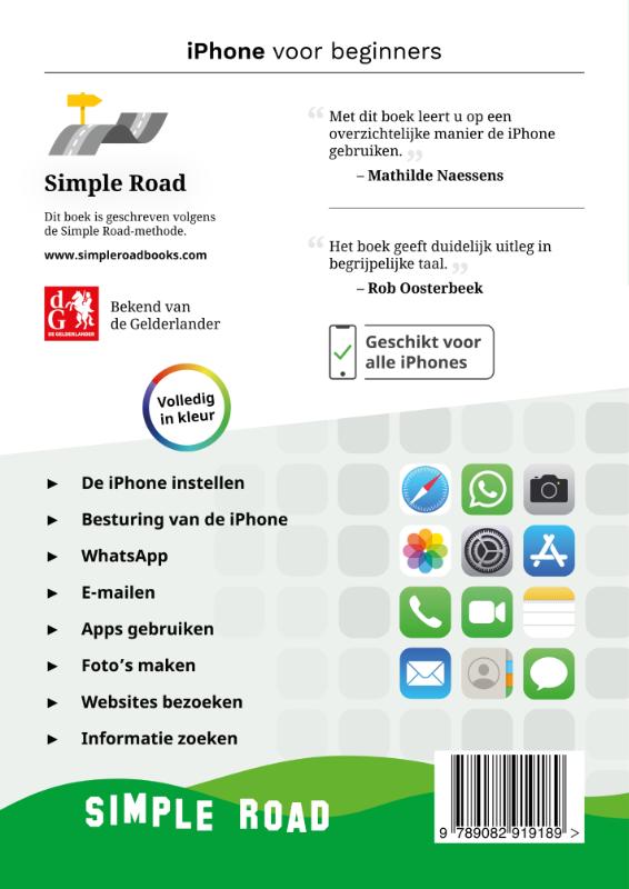 Simple Road - iPhone voor beginners achterkant
