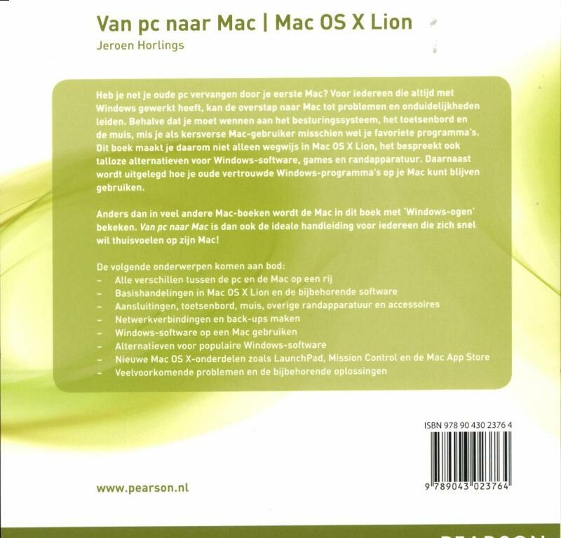 Van pc naar Mac : Mac OS X Lion / Mac achterkant