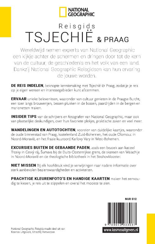 Tsjechië en Praag / National Geographic Reisgids achterkant