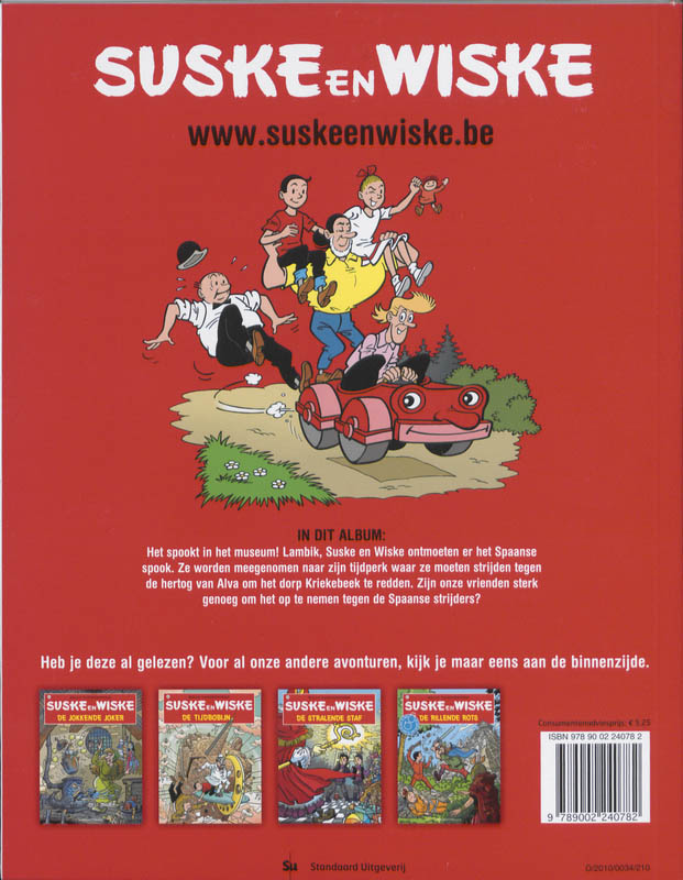Het Spaanse spook / Suske en Wiske / 150 achterkant