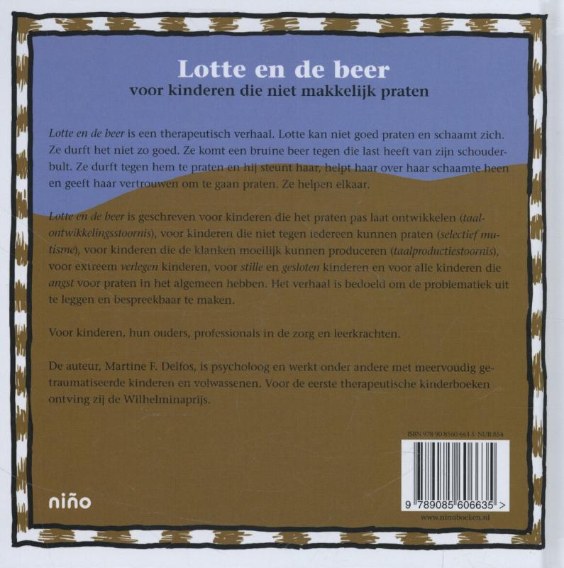 Lotte en de beer achterkant