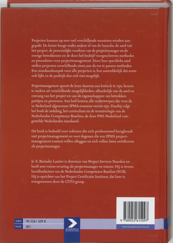 Projectmanagement achterkant