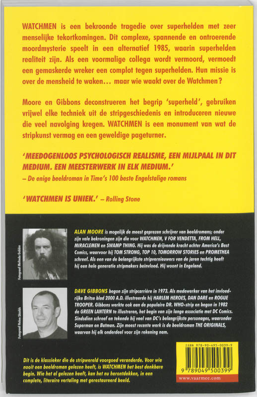 Watchmen achterkant