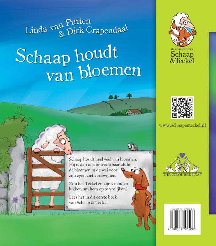Schaap houdt van bloemen / De avonturen van Schaap en Teckel / 1 achterkant