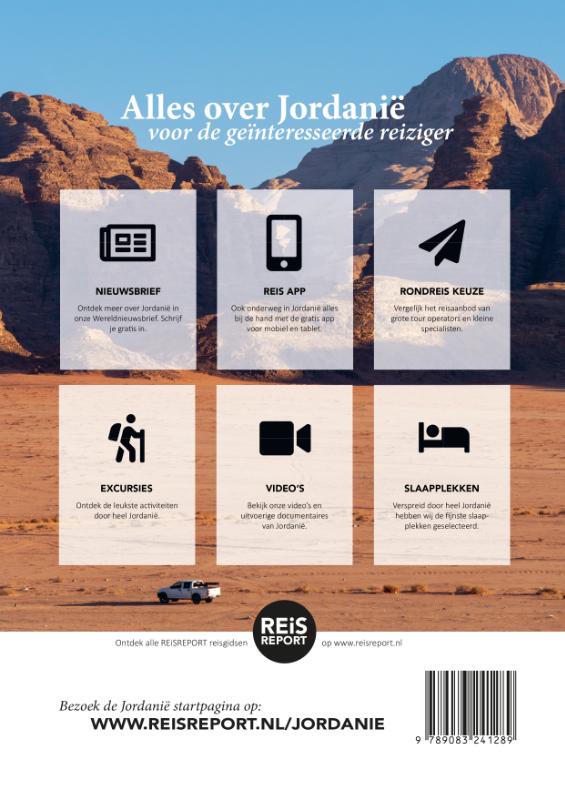 Jordanië reisgids magazine 2023 + inclusief gratis app achterkant