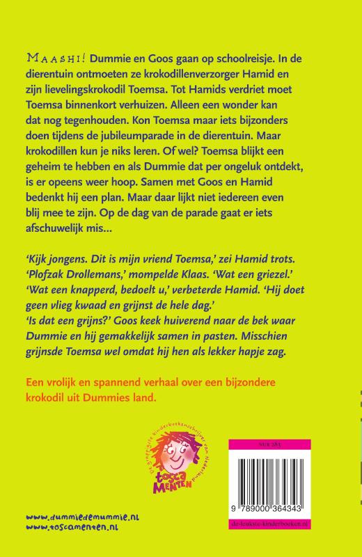 Dummie de mummie en het geheim van Toemsa / Dummie de mummie / 9 Dummie de mummie 9 -   Dummie de mummie en het geheim van Toemsa achterkant