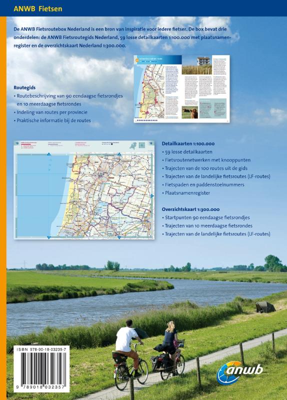 ANWB Fietsroutebox Nederland 2 ANWB fietsroutebox Nederland achterkant