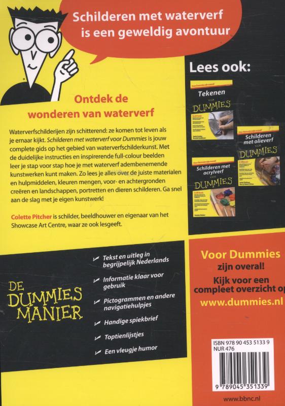 Schilderen met waterverf voor Dummies achterkant