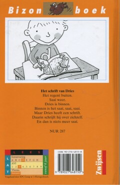 Het schrift van Dries / Bizon geel achterkant