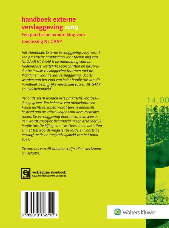 Handboek Externe Verslaggeving 2019 achterkant