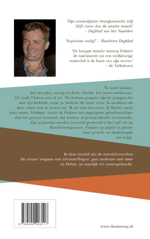 De cursus omgaan met teleurstellingen gaat wederom niet door & Poezie, zo moelijk nie De cursus omgaan met teleurstellingen gaat wederom niet door & Poezie, zo moelijk nie achterkant