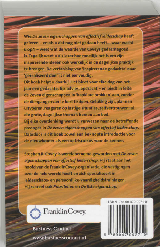 Inspiratie van dag tot dag / Business Bibliotheek Leiderschap achterkant