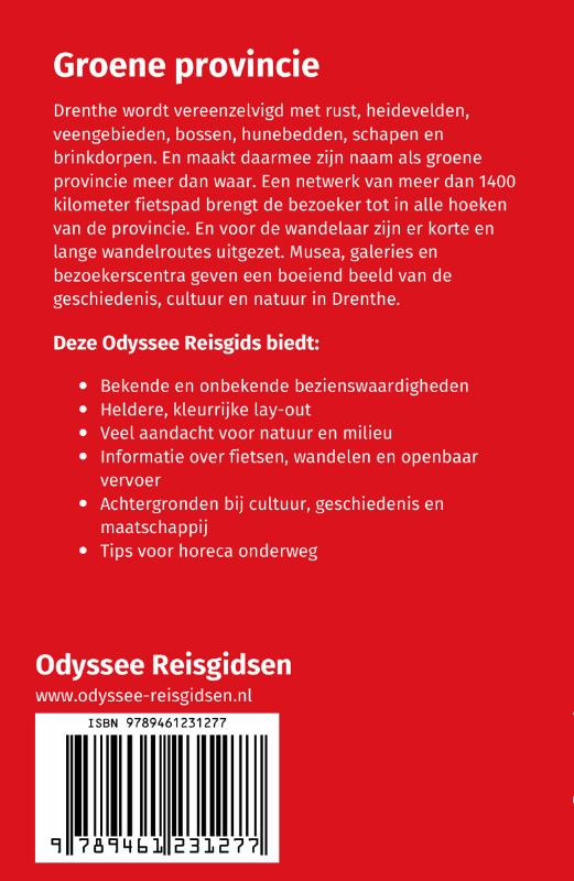 Drenthe / Odyssee Reisgidsen achterkant