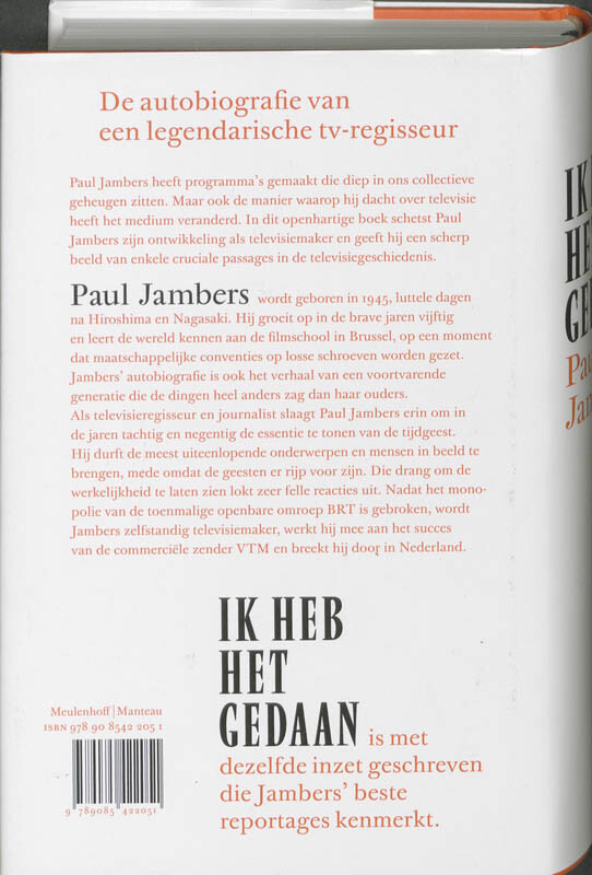 Ik heb het gedaan achterkant
