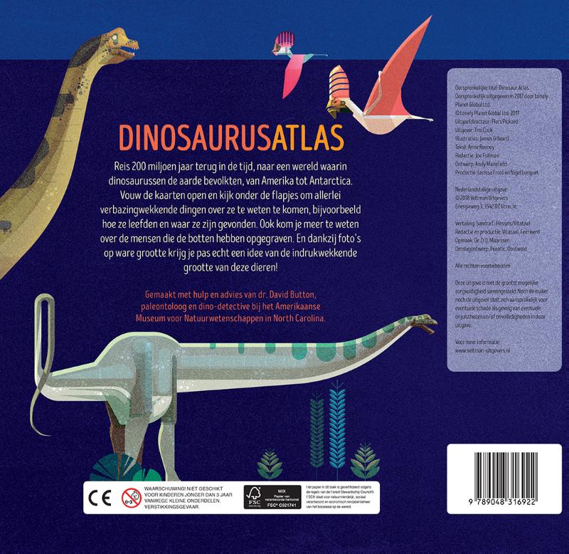 Dinosaurusatlas / Lonely Planet Junior achterkant