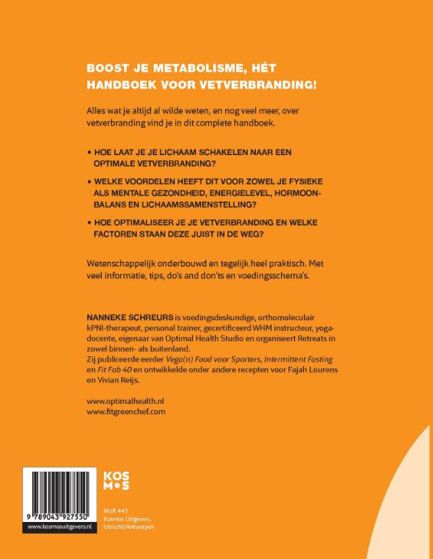 Handboek vetverbranding achterkant