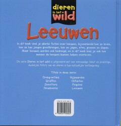 Leeuwen / Dieren in het wild achterkant
