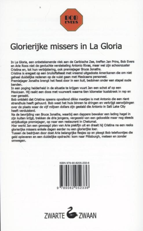 Glorierijke missers in La Gloria / Bob Evers / 53 achterkant