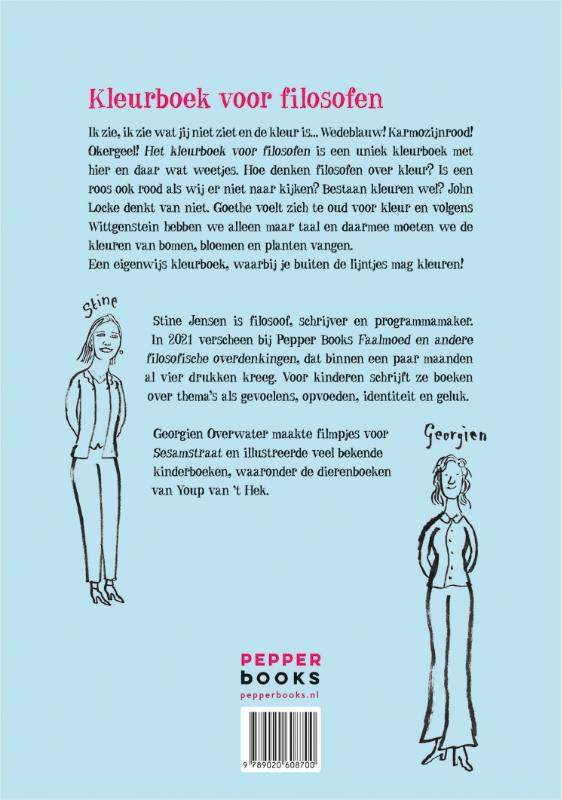 Kleurboek voor filosofen achterkant
