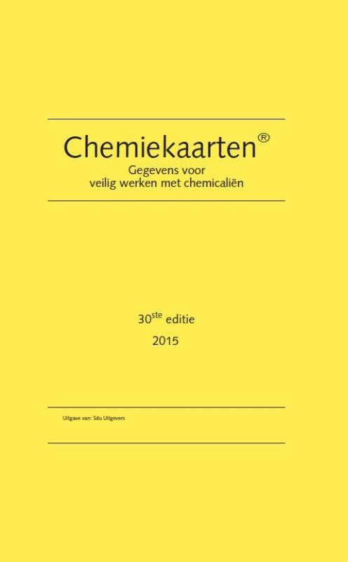 CHEMIEKAARTENBOEK 30E EDITIE 2015