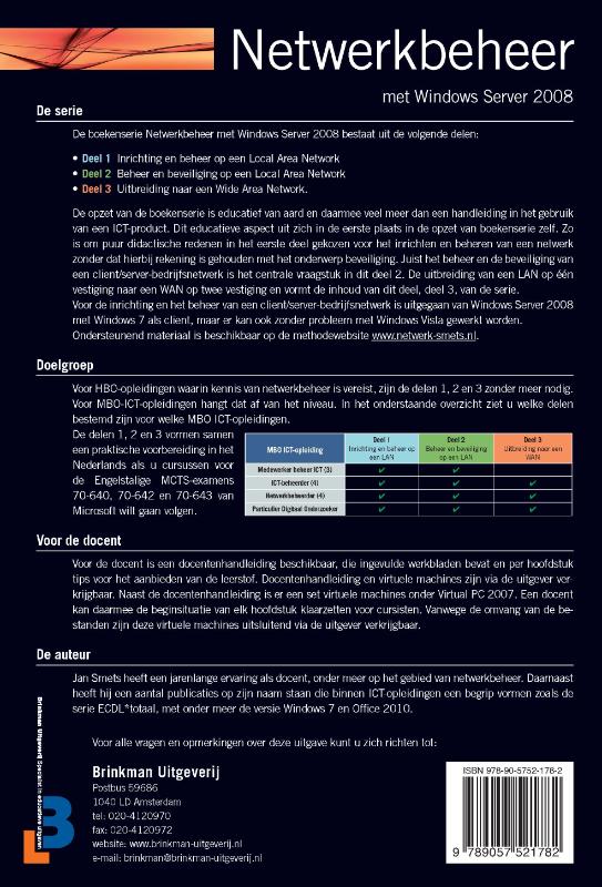 Netwerkbeheer met Windows Server 2008 Deel 3 achterkant