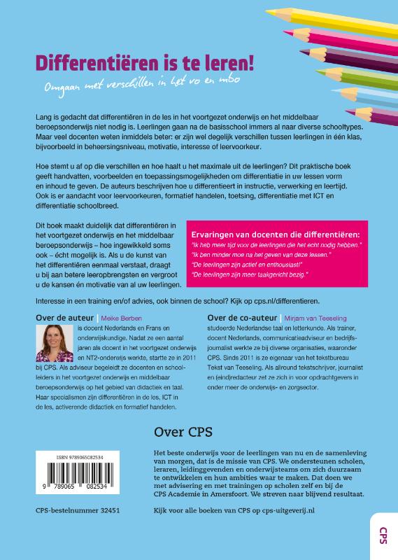 Differentiëren is te leren! achterkant