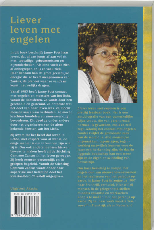 Liever leven met engelen Liever leven met engelen achterkant