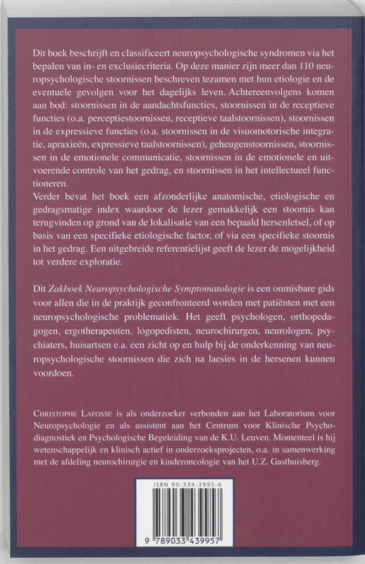 Zakboek neuropsychologische symptomatologie achterkant