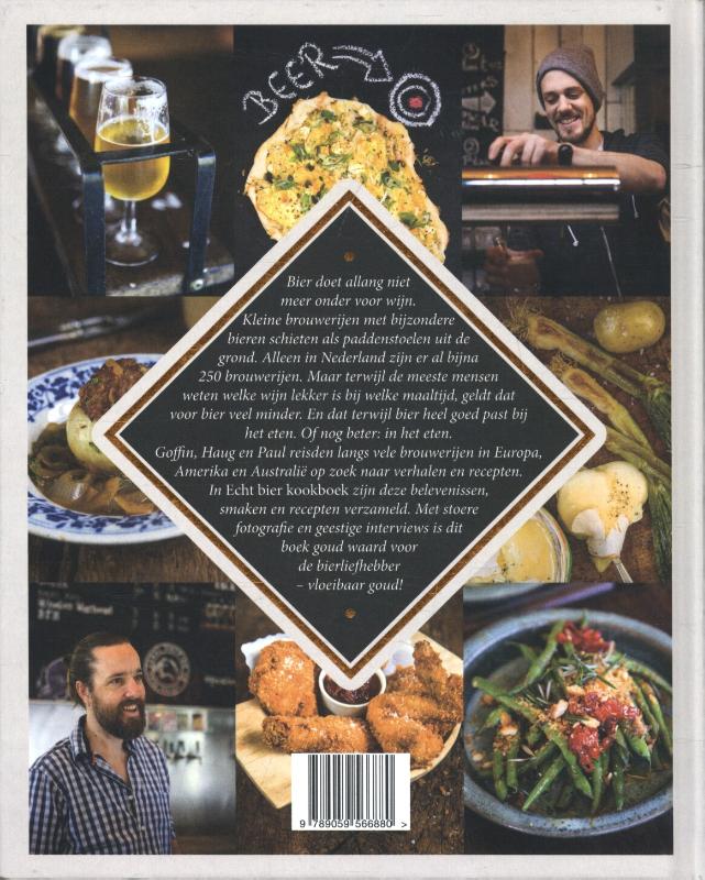 Echt bier kookboek Echt bier kookboek achterkant