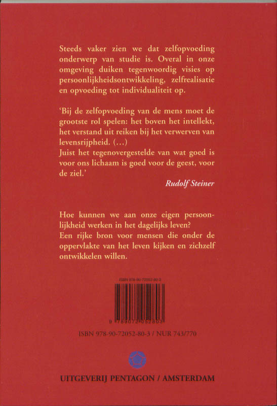 Zelfopvoeding achterkant