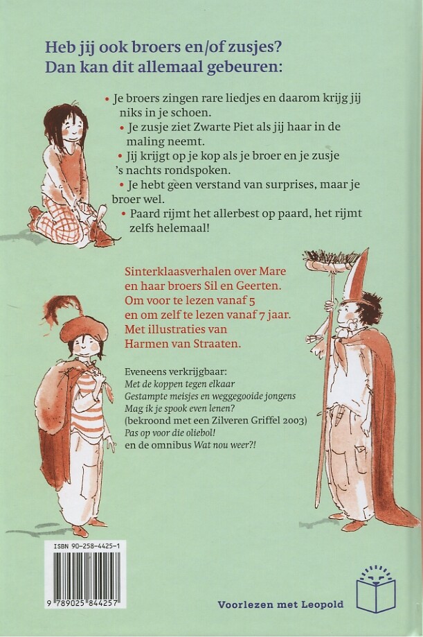 Sinterklaas kan best tegen een grapje / Voorlezen met Leopold achterkant