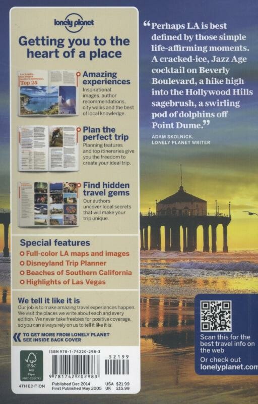 Lonely Planet Los Angeles, San Diego & Southern California dr 4 achterkant