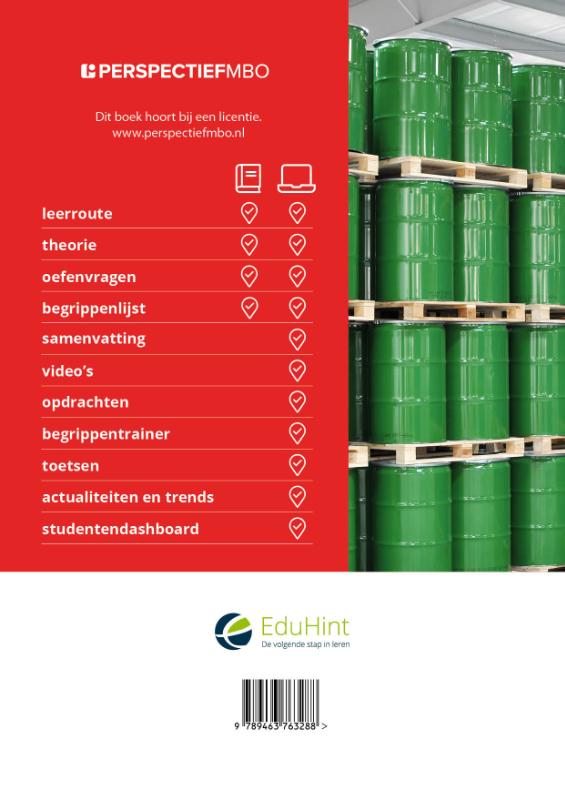 Logistiek niveau 4 Magazijn en materieel licentie + boek (profiel LS) achterkant