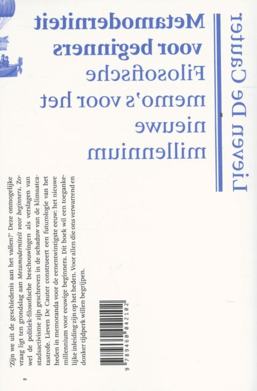 Metamoderniteit voor beginners achterkant