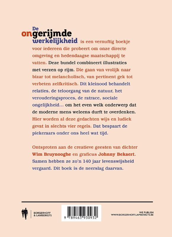 De (on)gerijmde werkelijkheid achterkant