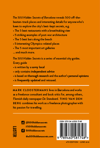 The 500 hidden secrets of Barcelona / The 500 Hidden Secrets achterkant