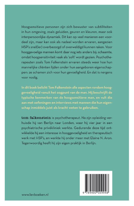 Hoogsensitieve mannen achterkant