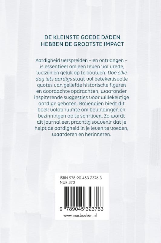 Doe elke dag iets aardigs achterkant