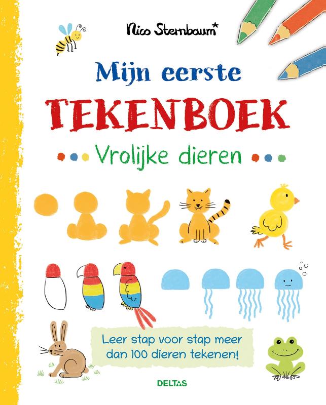 Mijn eerste tekenboek Vrolijke dieren (vanaf 4 jaar)