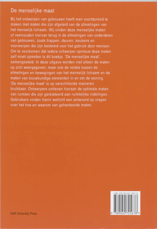 De menselijke maat De menselijke maat achterkant