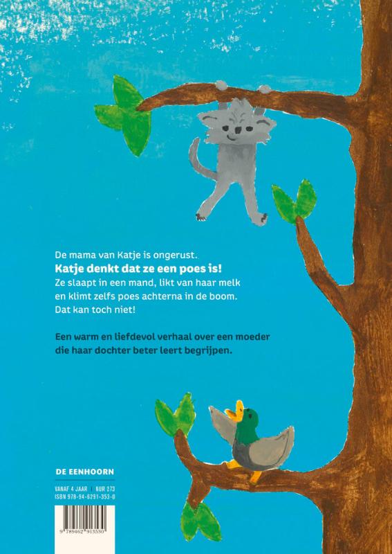 Het meisje dat dacht dat ze een katje was achterkant